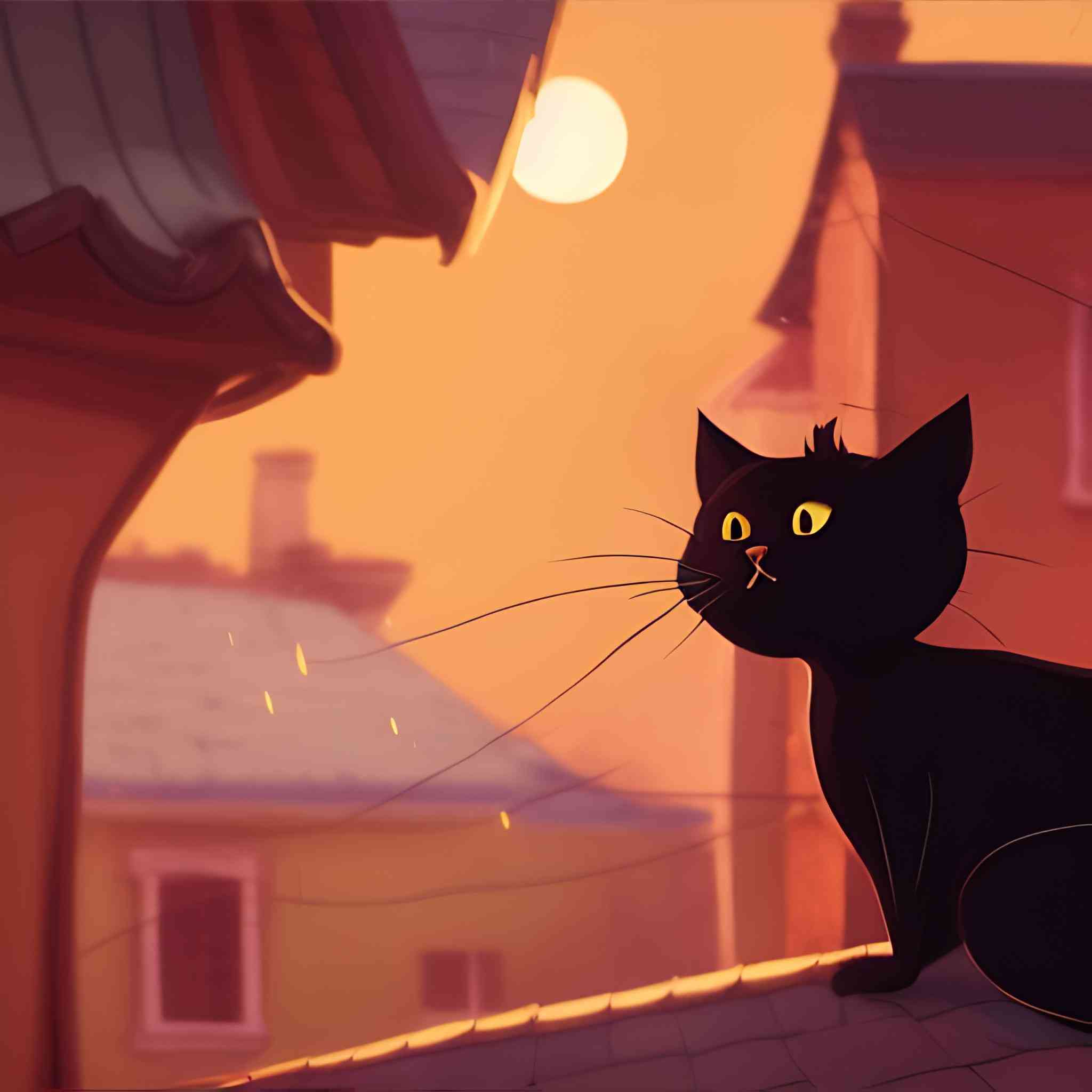 black cat art MirrorLog black-cat-art-mirrorlog