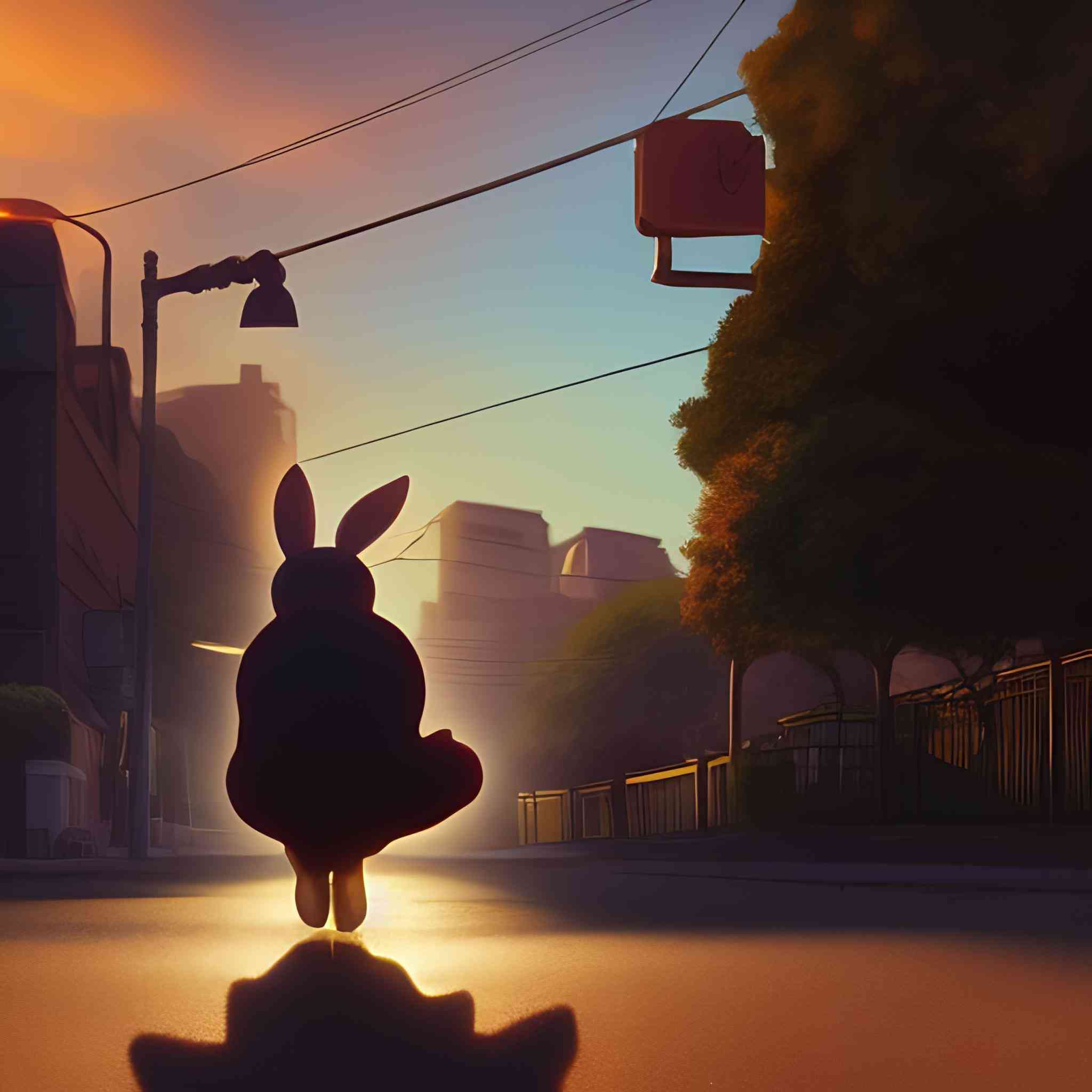 #bunny #dark #street | MirrorLog