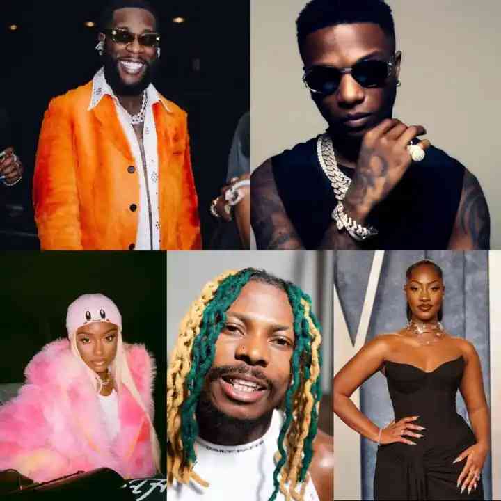 Burna Boy, WizKid,Arya starr,Asake and Terms nominated for BET Awards(Full details) | MirrorLog