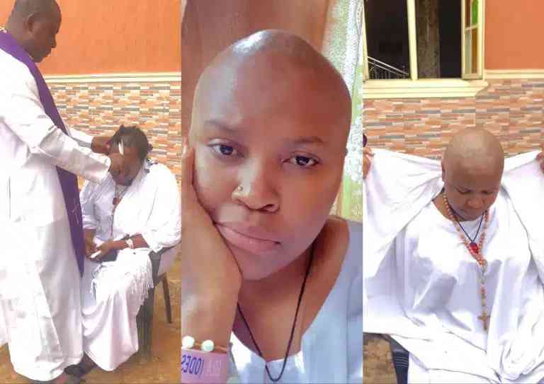 Catholic Priest Cuts Hair Of Popular Actress Over Husband’s Death | MirrorLog