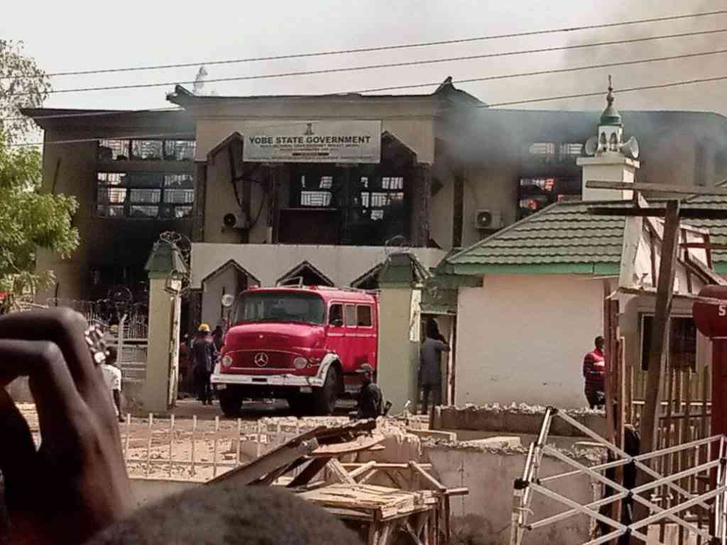 World Bank-assisted project office in Yobe destroyed by a fire. - MirrorLog