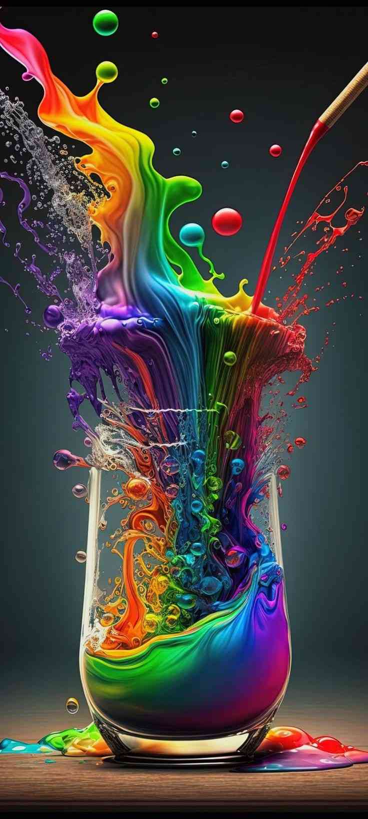 3D Color Paint Splash #wallpaper #3d | MirrorLog
