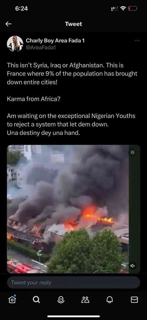 Charlie boy reedit post after being lash by neitizens over wrong use of word | MirrorLog