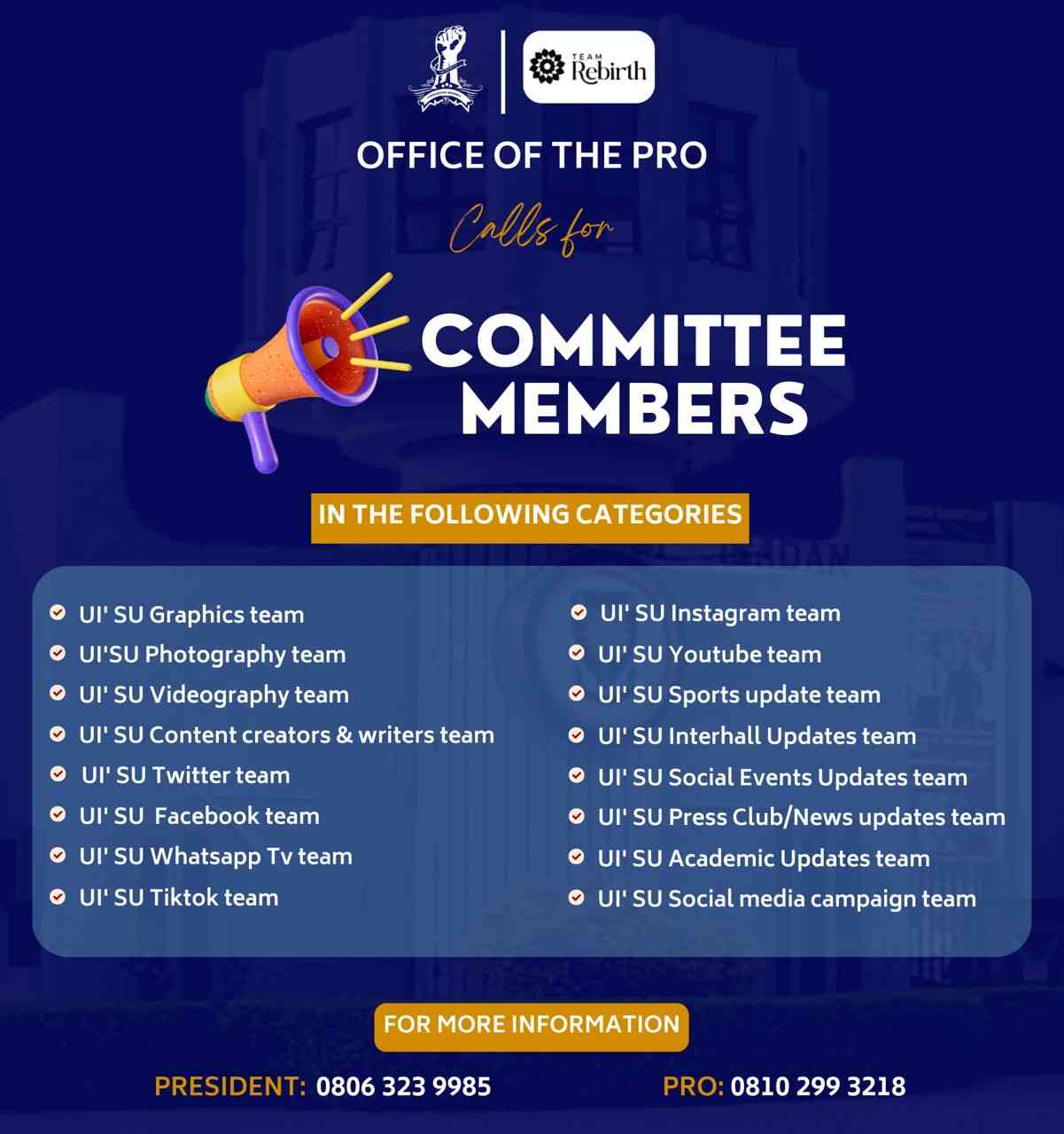 Call for members | MirrorLog