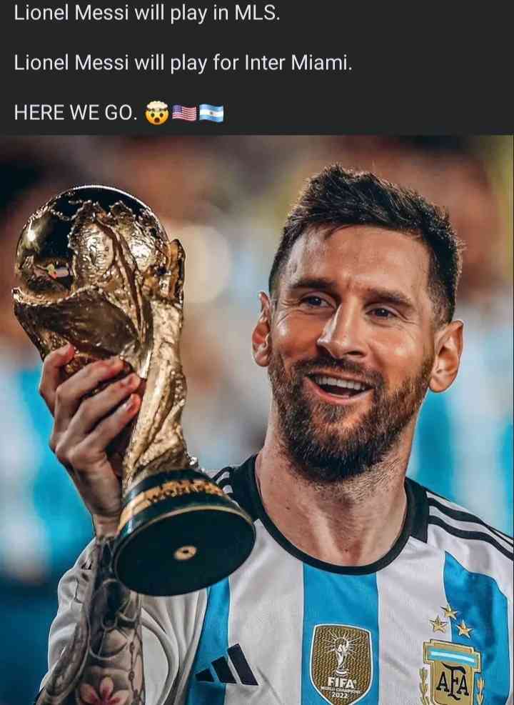 The internet trilling news of Lionel Messi joining the MLS side signed by Inter Miami. | MirrorLog