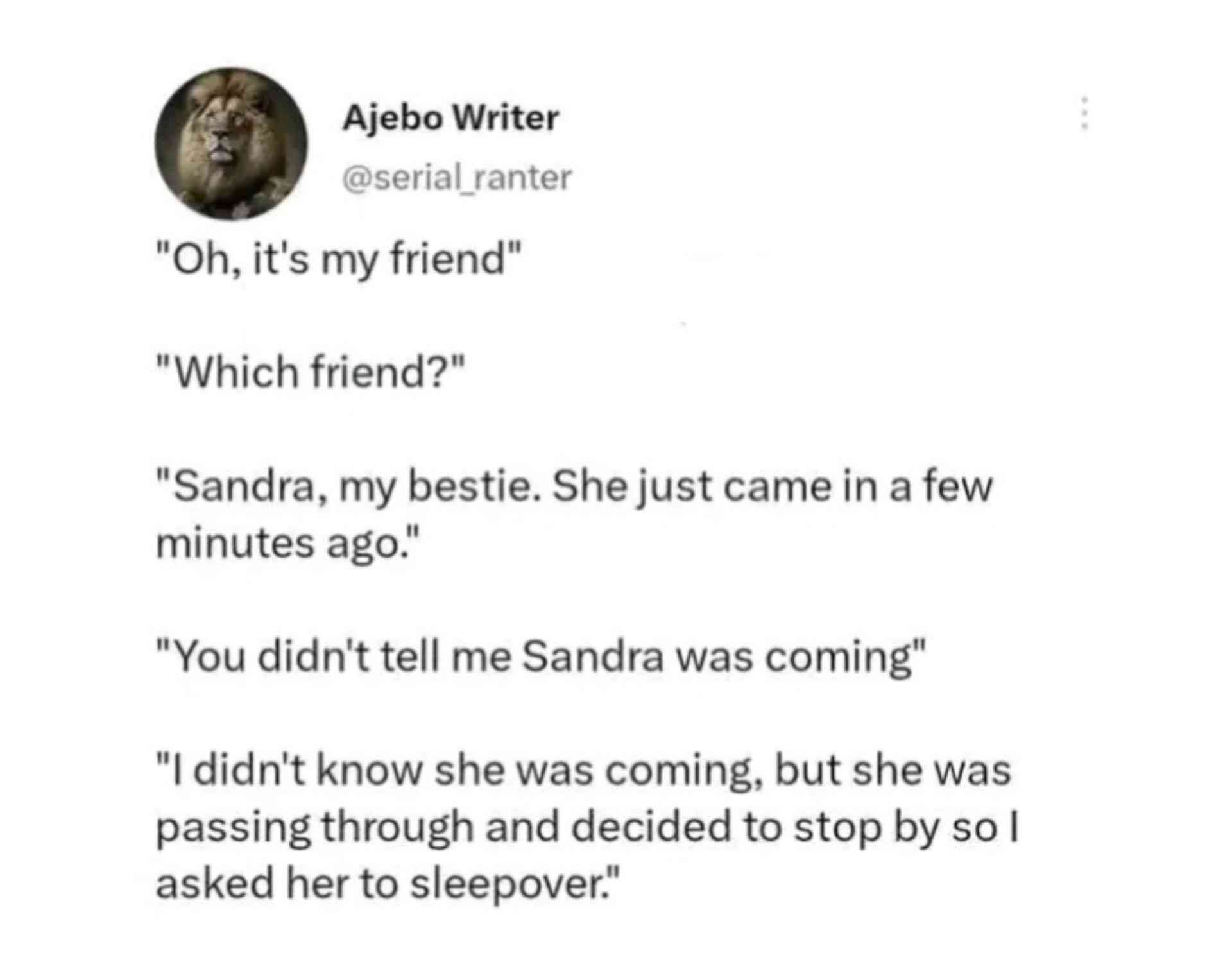 She told me she was going over to her besties place for a visit and possibly sleepover 🌚👀 (Full gist) | MirrorLog