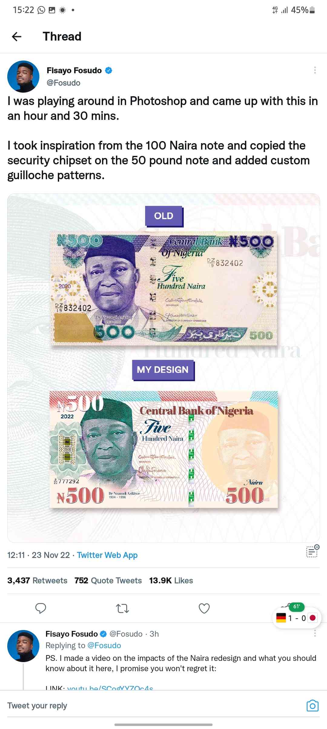 500naira note design by fisayo | MirrorLog