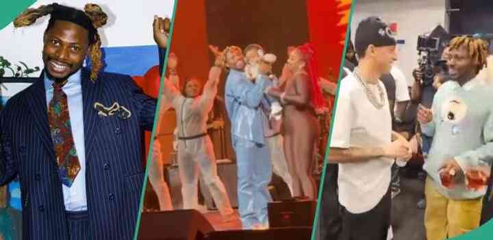 Asake Performs With a Baby at Barclays Center, Video Causes Stir; Central Cee, Fireboy DML Present | MirrorLog