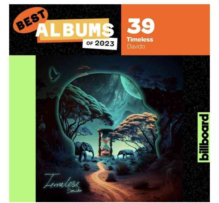 Nigerian Afrobeats star Davido’s album “Timeless” has made Billboard’s “Top 50 Best Albums of 2023 - MirrorLog