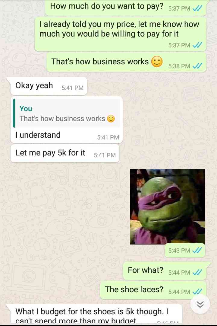 Customer got savage reply from shoe vendor 😂😂💔 | MirrorLog