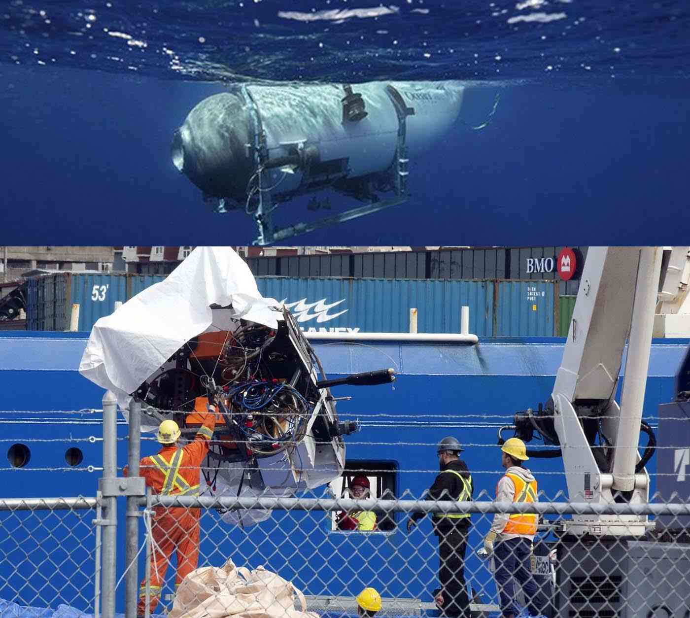 Recovered Debris from Titanic-Bound Submersible Implosion Brought Ashore - MirrorLog