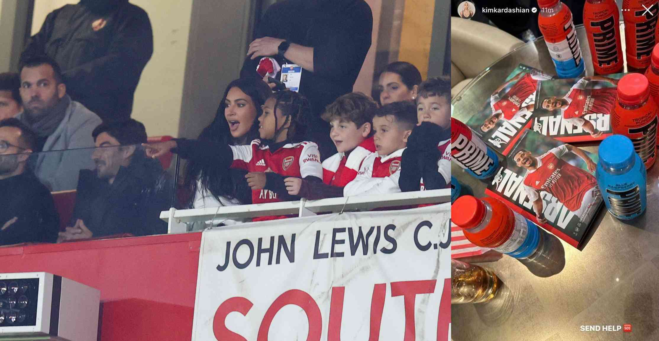 Celebrity Sightings: Kim Kardashian Spotted at Emirates Stadium for Arsenal vs. Sporting CP | MirrorLog